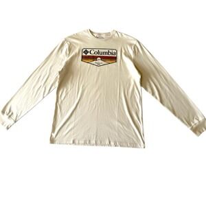 Vintage Columbia Logo NWT Mens Long Sleeve T-Shirt Mens XL, Outdoor Casual